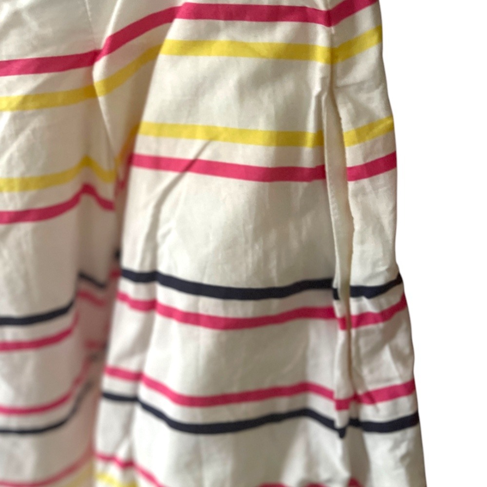Lilly Pulitzer Felicity Dress Strapless Fit & Flare White Striped Mini Dress 6 - Picture 4 of 9